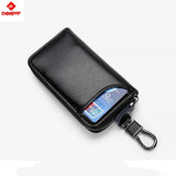 Leather Keychain Holder Pouch Purse Key Cover Bag Men