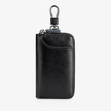 Leather Keychain Holder Pouch Purse Key Cover Bag Men