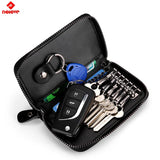 Leather Keychain Holder Pouch Purse Key Cover Bag Men