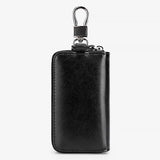 Leather Keychain Holder Pouch Purse Key Cover Bag Men