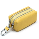 Men Key Wallet Car Key Bag Double Zipper Organizer