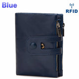 Anti-RFID Leather Men's Wallet Large Capacity