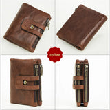 Anti-RFID Leather Men's Wallet Large Capacity