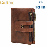 Anti-RFID Leather Men's Wallet Large Capacity