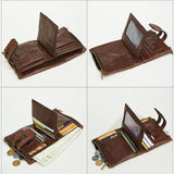 Anti-RFID Leather Men's Wallet Large Capacity