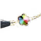 Women's Long Leather Wallet Floral Clutch Purse