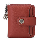 Leather Lady's Short Wallet Multi-function Mini Wallet