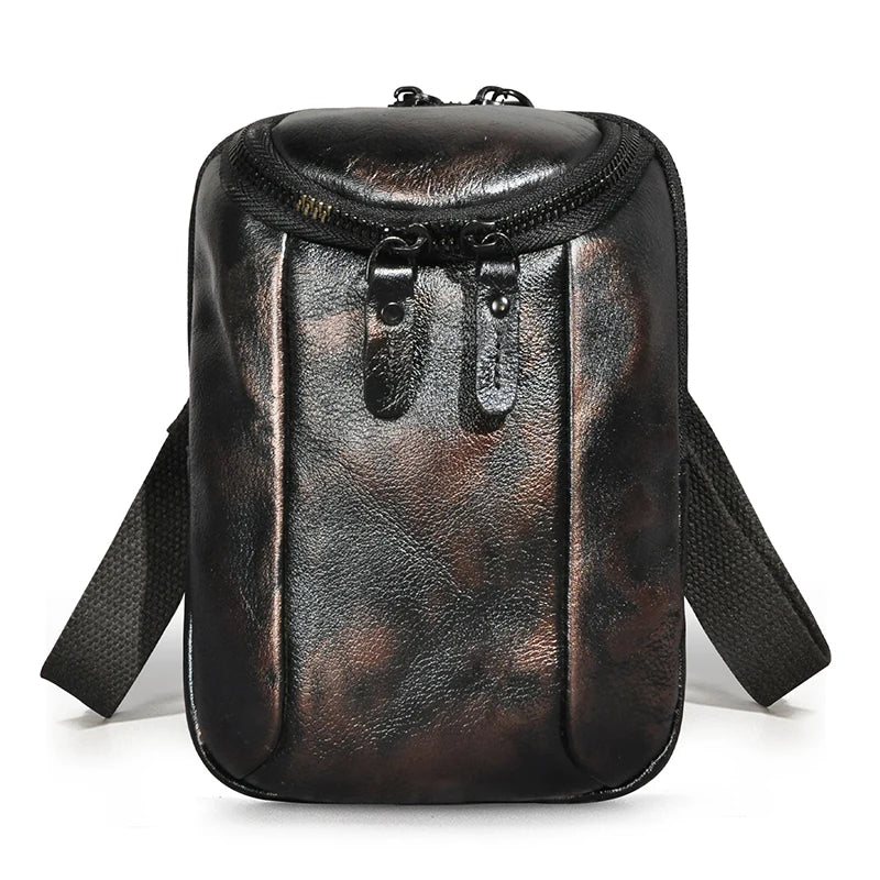 Vintage Small Shoulder Messenger Bag Hook Fanny Waist Belt Pack