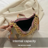 Geometry PU Leather Shoulder Underarm Bag Vintage Ladies Small Purse Handbags