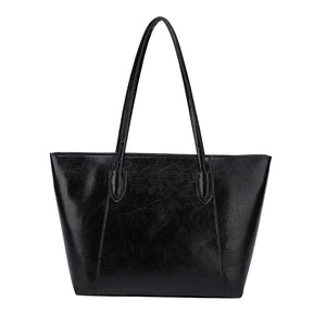 Soft PU Leather Tote Bag for Women, Large Capacity Shoulder Handbag