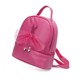 Girls Ballet Dance Girl Backpack School Bag Kids Embroidered Bag