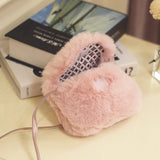Girls Kids Purse Bowknot Mini Fur Handbags Cross Body Comfor
