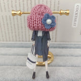 Girls Lovely Anime Wool Hat Brooches Acrylic Badges Backpack Pins