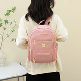 Girls Pink Backpack Women's Nylon Travel Backpack Anti-theft Bag