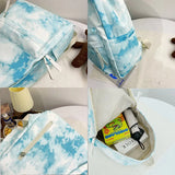 Gradient Women Backpacks Student Schoolbag Female Backpack