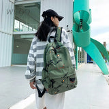 Graffiti Personality Backpack Student Schoolbag Women's Outdoor Travel Backpack