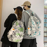 Graffiti Printed Women backpack Casual school college Girls student bag