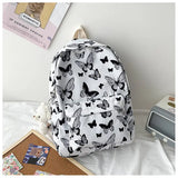 Graffiti Waterproof Nylon Schoolbags Teenage Girls Casual Children Shoulder Bag