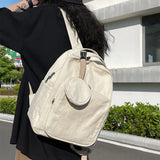 Green Leisure Backpack Student Girl Boy Travel Rucksack School Bag