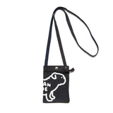 Canvas Dog Duck Print One Shoulder Messenger Bag