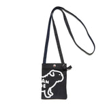 Men Women Dog Duck Print Couple Canvas Messenger Bag
