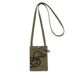Men Women Dog Duck Print Couple Canvas Messenger Bag