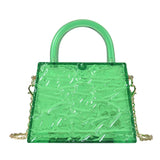 Acrylic Clear Clutch Handbag Women Transparent Party Evening Bag