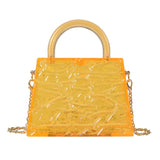 Acrylic Clear Clutch Handbag Women Transparent Party Evening Bag