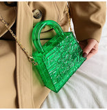 Acrylic Clear Clutch Handbag Women Transparent Party Evening Bag