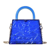 Acrylic Clear Clutch Handbag Women Transparent Party Evening Bag