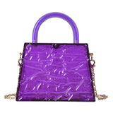 Acrylic Clear Clutch Handbag Women Transparent Party Evening Bag