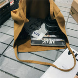 Large Capacity Minimalist Shoulder Bag Casual Canvas Tote Shopping Bag