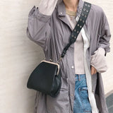 Crocodile Wide Straps Women Bag Vintage Messenger Bag