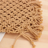 Cotton Rope Net Bag British Wind Straw Beach Bag