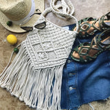 Rattan Summer Beach Bag Tassel Bohe Shoulder Bags