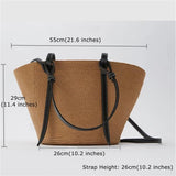 Straw Bag Large Handbag Beach Vacation Bag