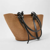 Straw Bag Large Handbag Beach Vacation Bag