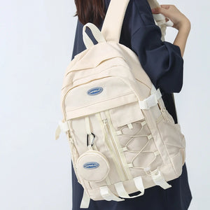 Harajuku Girls Multi-pocket Backpack Schoolbag