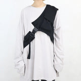 Harajuku Rock One Shoulder Buckle Vest