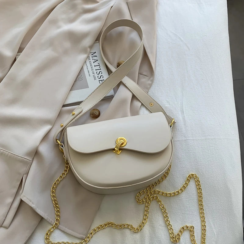 Women Chain Cross Body Leather Bag Lady Satchel Handbag Tote Messenger