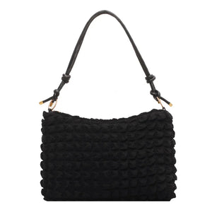 High Capacity Soft Cloth Shoulder Bag for Women - Winter Travel Handbag
