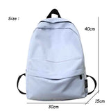 High Capacity Women Backpack Big Student Backpacks Solid Girls School Bag