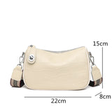 Women Shoulder Bag Cowhide Leather Messenger Handbag