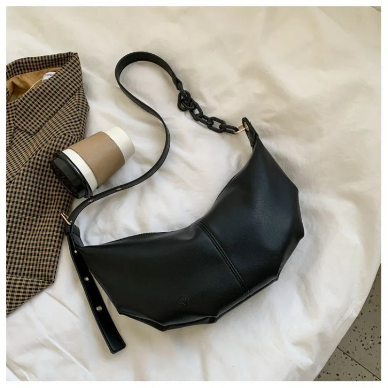 Large Capacity Retro Messenger Women Bag Soft Leather Single Shoulder Bag