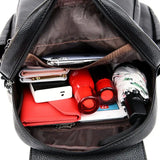 PU Leather Backpack Women High Capacity Shoulder Bag Lady Travel Backpack
