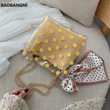 PVC Women's Jelly Handbag with Ribbon Bow - Transparent