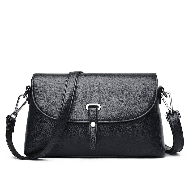 Soft PU Leather Retro Shoulder Bag Female Crossbody Bag Ladies Hasp Flap Bags