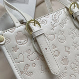 Women Cartoon PU Leather Tote Shoulder Messenger Bags