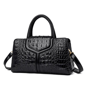 Women Croco PU Leather Tote Bags Handbags Ladies Shoulder Bags