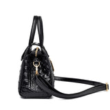 Women Croco PU Leather Tote Bags Handbags Ladies Shoulder Bags